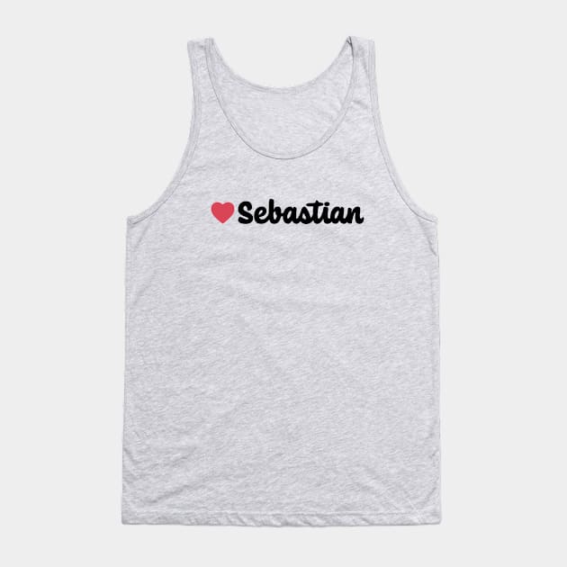 Sebastian Heart Script Tank Top by modeoftravel